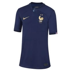 Nike Frankreich 22 Heimtrikot Kinder Dunkelblau