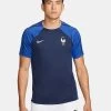 Nike Frankreich Strike Kurzarm-Fussballoberteil Blau -Pro Sport Verkauf nike frankreich strike kurzarm fussballoberteil blau