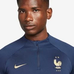 Nike Frankreich Strike Langarm-Fussballoberteil Blau -Pro Sport Verkauf nike frankreich strike langarm fussballoberteil blau3