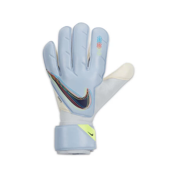 Nike Goalkeeper Grip 3 Torwarthandschuhe Blau/grau 4 Nike Goalkeeper Grip 3 Torwarthandschuhe Blau/grau – Bild 2