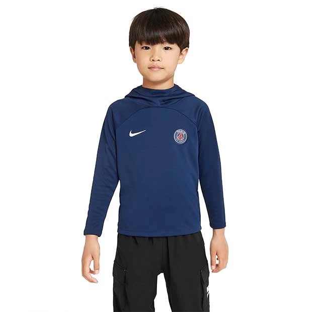Nike Paris Saint-Germain Academy Pro Hoodie Kinder Blau 3 Nike Paris Saint-Germain Academy Pro Hoodie Kinder Blau