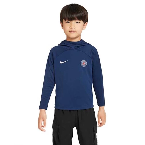 Nike Paris Saint-Germain Academy Pro Hoodie Kinder Blau 4 Nike Paris Saint-Germain Academy Pro Hoodie Kinder Blau – Bild 2