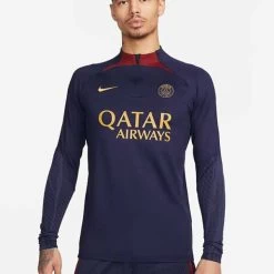 Nike Paris St. Germain Strike Langarm-Fußballoberteil Dunkelblau/rot -Pro Sport Verkauf nike paris st germain strike langarm fussballoberteil dunkelblau rot 1