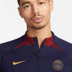 Nike Paris St. Germain Strike Langarm-Fußballoberteil Dunkelblau/rot -Pro Sport Verkauf nike paris st germain strike langarm fussballoberteil dunkelblau rot3