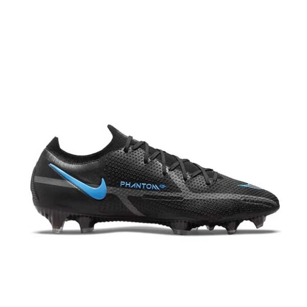 Nike Phantom GT 2 Elite FG Fussballschuh Schwarz/blau 4 Nike Phantom GT 2 Elite FG Fussballschuh Schwarz/blau – Bild 2