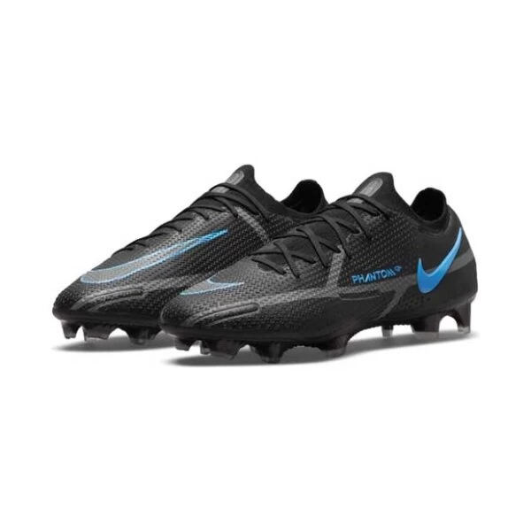 Nike Phantom GT 2 Elite FG Fussballschuh Schwarz/blau 6 Nike Phantom GT 2 Elite FG Fussballschuh Schwarz/blau – Bild 4