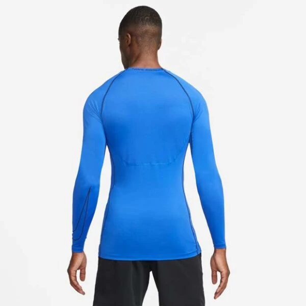 Nike Pro Dri-FIT Funktionsshirt Blau 5 Nike Pro Dri-FIT Funktionsshirt Blau – Bild 3