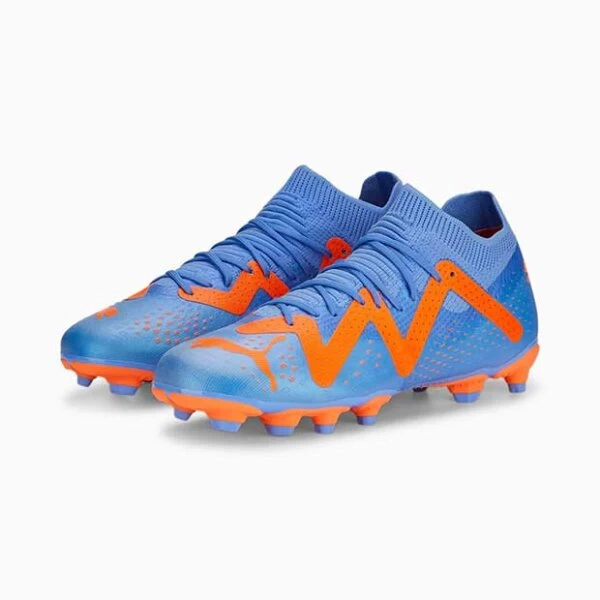 Puma Future Match FG/AG Kinderfussballschuh Blau/orange 7 Puma Future Match FG/AG Kinderfussballschuh Blau/orange – Bild 5