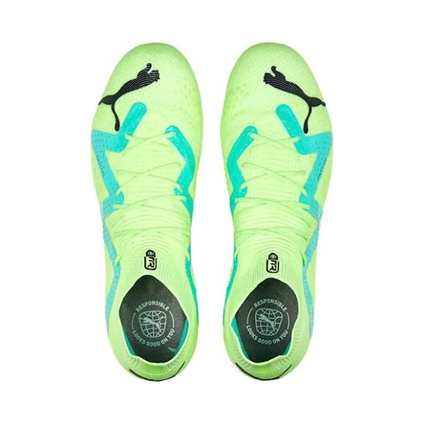Puma Future Ultimate FG/AG Fussballschuh Neongelb/türkis 9 Puma Future Ultimate FG/AG Fussballschuh Neongelb/türkis – Bild 7