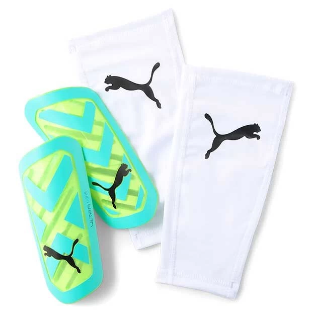 Puma Ultra Flex Schienbeinschoner Türkis/gelb 3 Puma Ultra Flex Schienbeinschoner Türkis/gelb